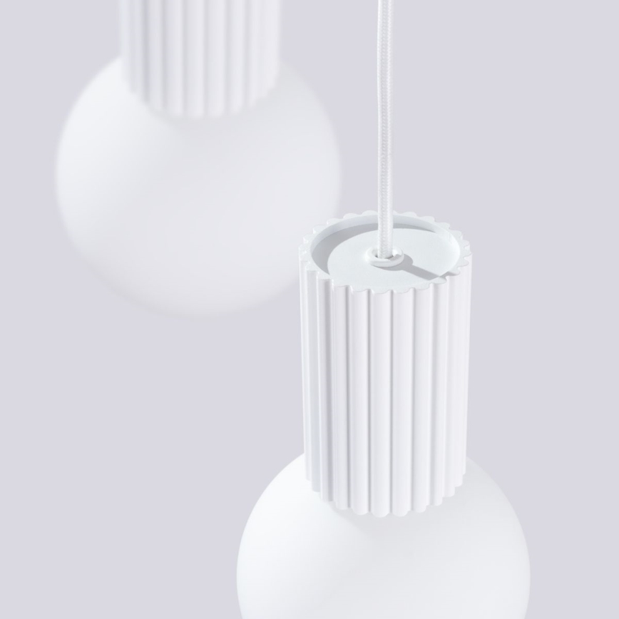 Chandelier on a string HALO 3xG9/8W/230V d. 25 cm white