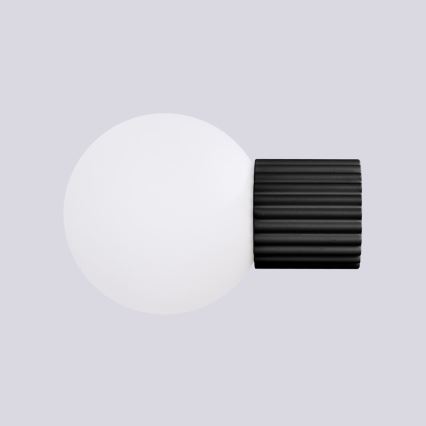 Bathroom wall light HALO 1xG9/8W/230V d. 12 cm IP44 black