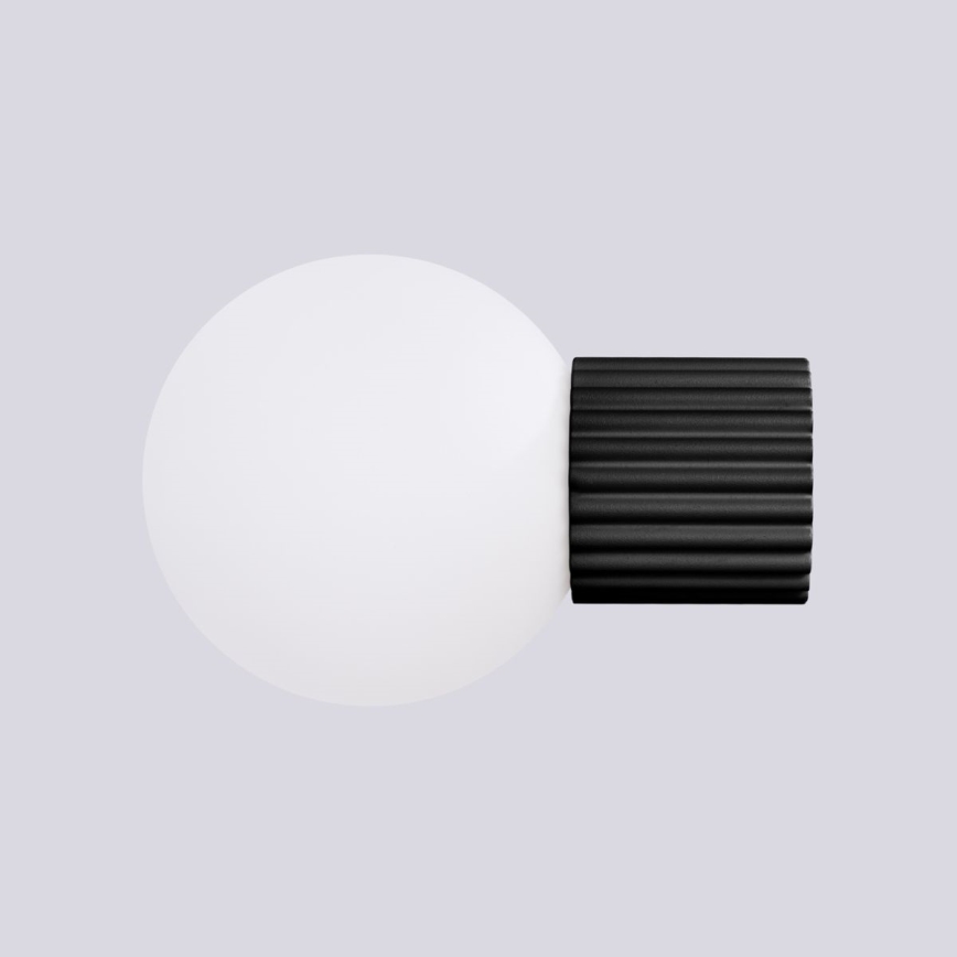 Bathroom wall light HALO 1xG9/8W/230V d. 12 cm IP44 black