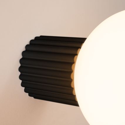 Bathroom wall light HALO 1xG9/8W/230V d. 12 cm IP44 black