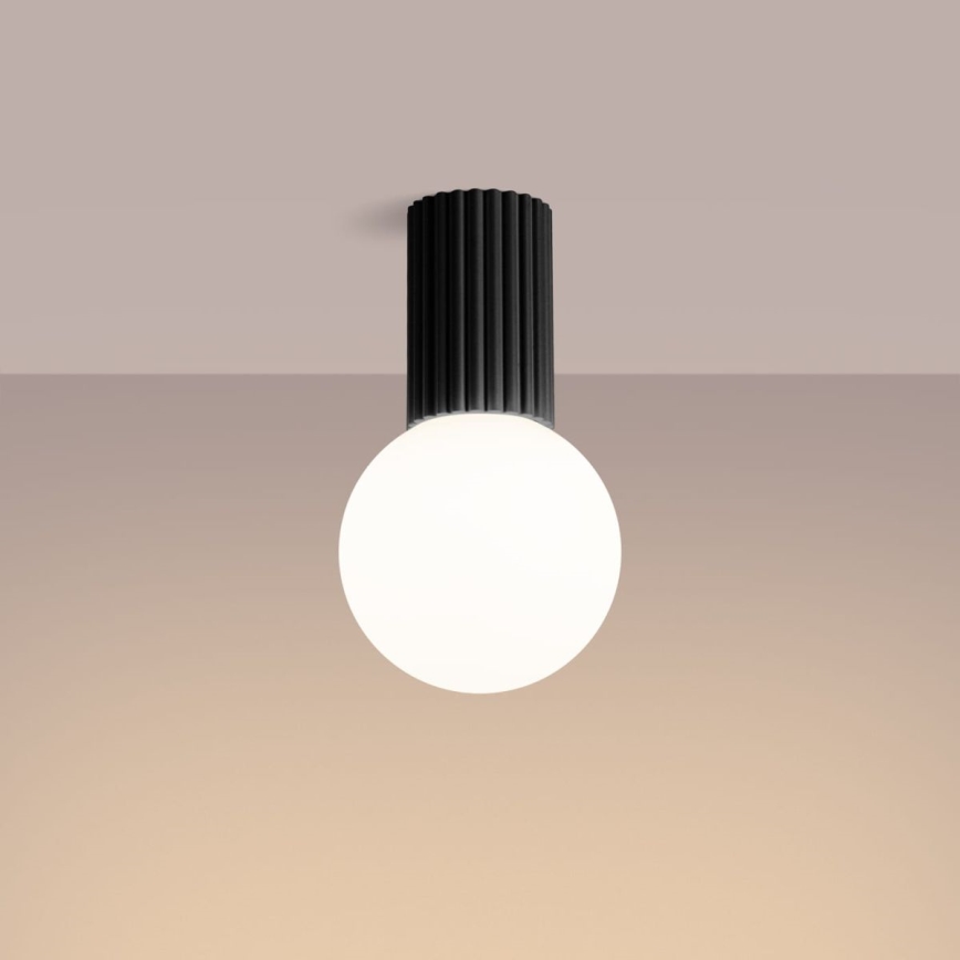 Bathroom ceiling light HALO 1xG9/8W/230V d. 12 cm IP44 black