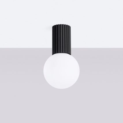 Bathroom ceiling light HALO 1xG9/8W/230V d. 12 cm IP44 black