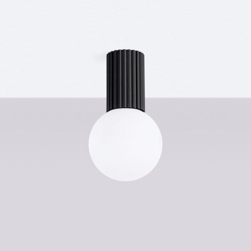 Bathroom ceiling light HALO 1xG9/8W/230V d. 12 cm IP44 black