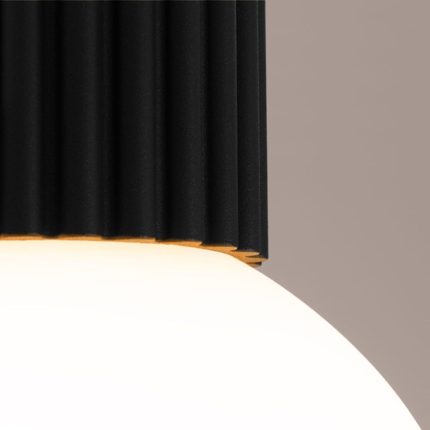 Bathroom ceiling light HALO 1xG9/8W/230V d. 12 cm IP44 black