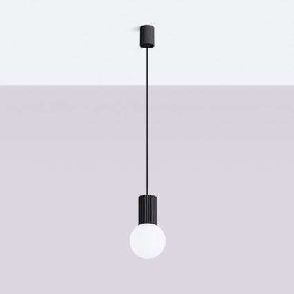 Chandelier on a string HALO 1xG9/8W/230V d. 12 cm black