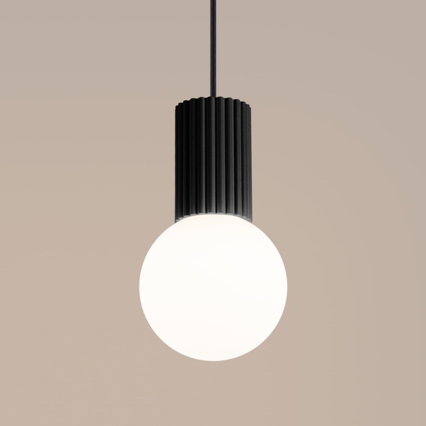 Chandelier on a string HALO 1xG9/8W/230V d. 12 cm black