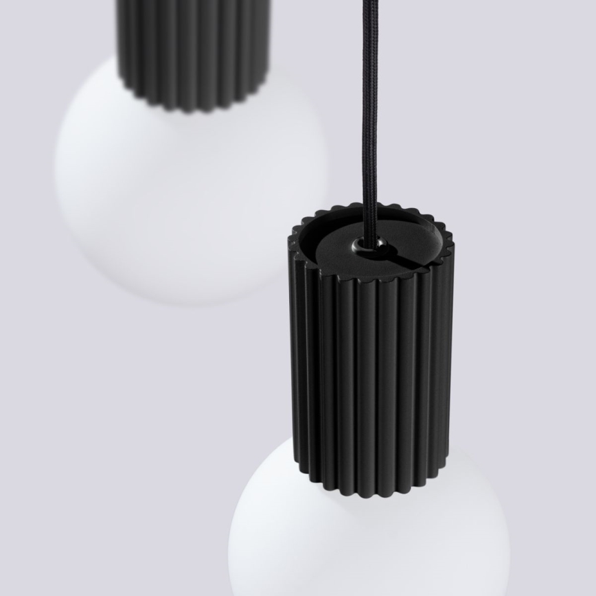 Chandelier on a string HALO 3xG9/8W/230V d. 25 cm black
