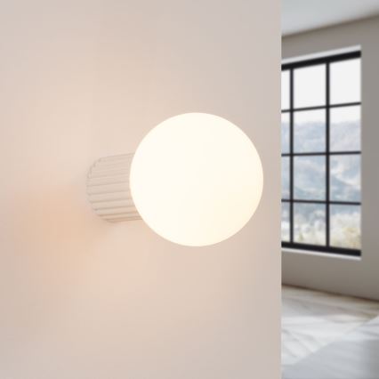 Bathroom wall light HALO 1xG9/8W/230V d. 12 cm IP44 creamy