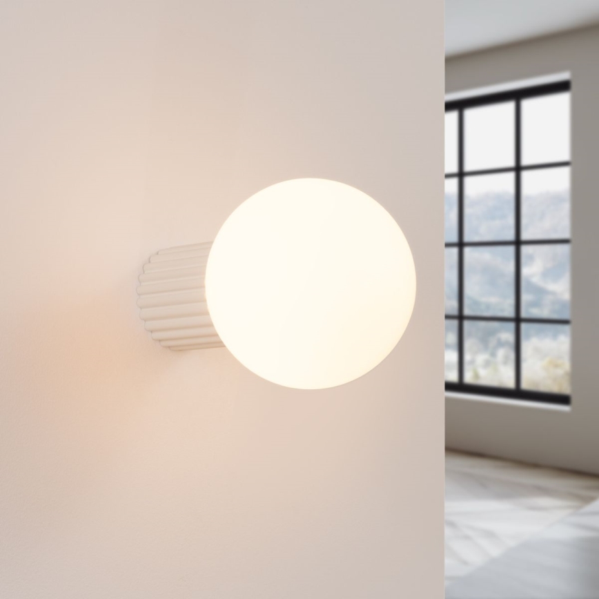 Bathroom wall light HALO 1xG9/8W/230V d. 12 cm IP44 creamy