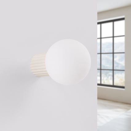 Bathroom wall light HALO 1xG9/8W/230V d. 12 cm IP44 creamy