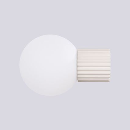 Bathroom wall light HALO 1xG9/8W/230V d. 12 cm IP44 creamy