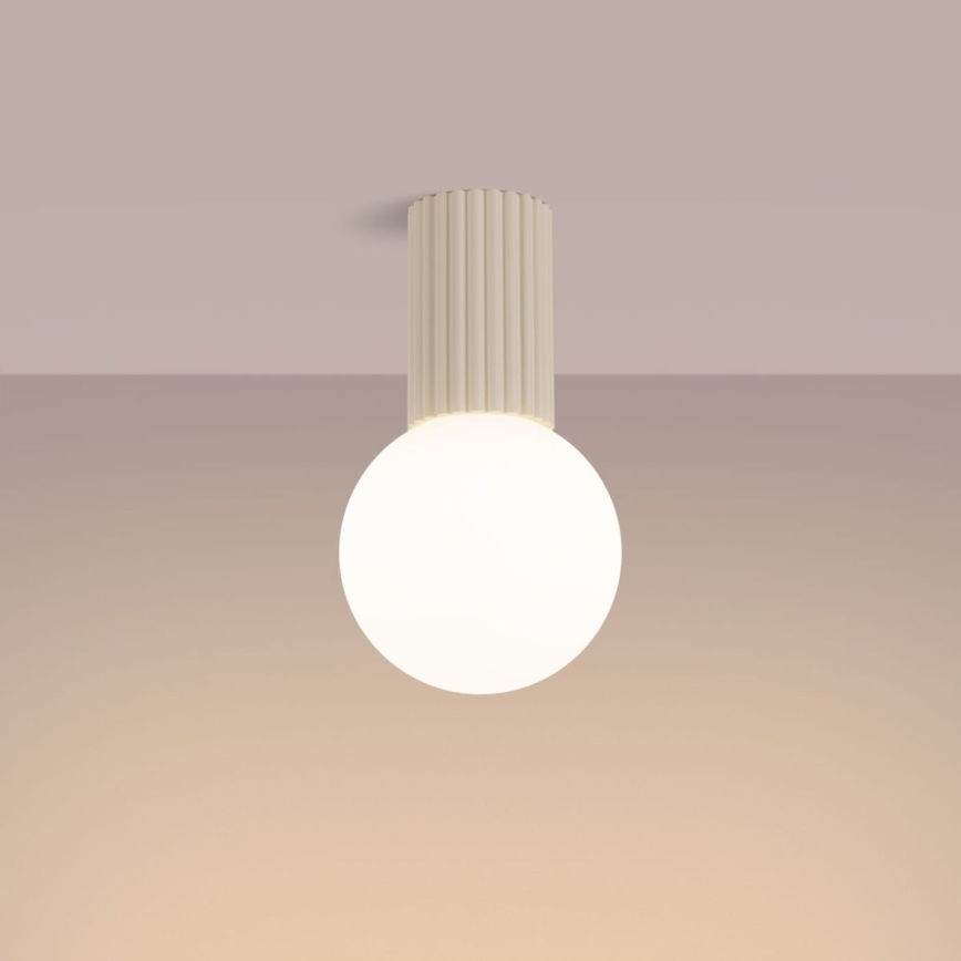 Bathroom ceiling light HALO 1xG9/8W/230V d. 12 cm IP44 creamy