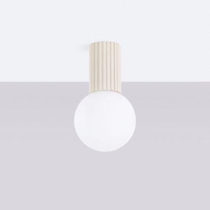 Bathroom ceiling light HALO 1xG9/8W/230V d. 12 cm IP44 creamy