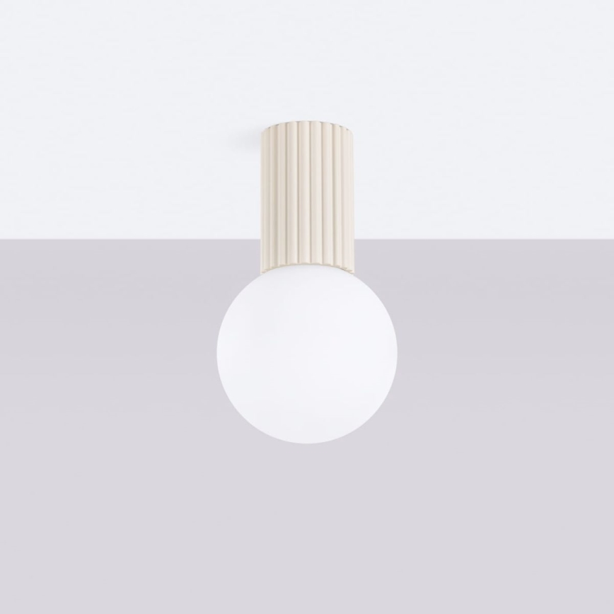 Bathroom ceiling light HALO 1xG9/8W/230V d. 12 cm IP44 creamy