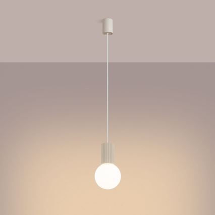 Chandelier on a string HALO 1xG9/8W/230V d. 12 cm creamy