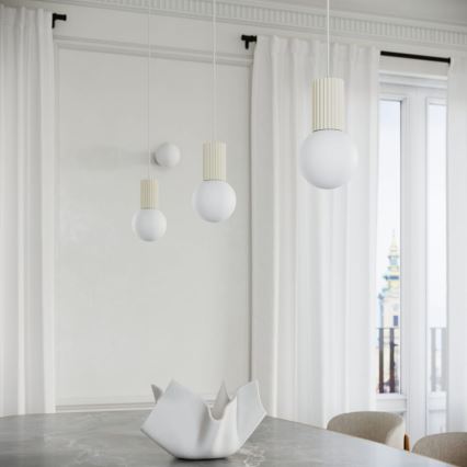 Chandelier on a string HALO 1xG9/8W/230V d. 12 cm creamy