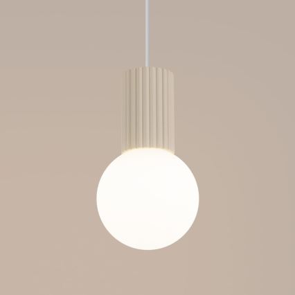 Chandelier on a string HALO 1xG9/8W/230V d. 12 cm creamy
