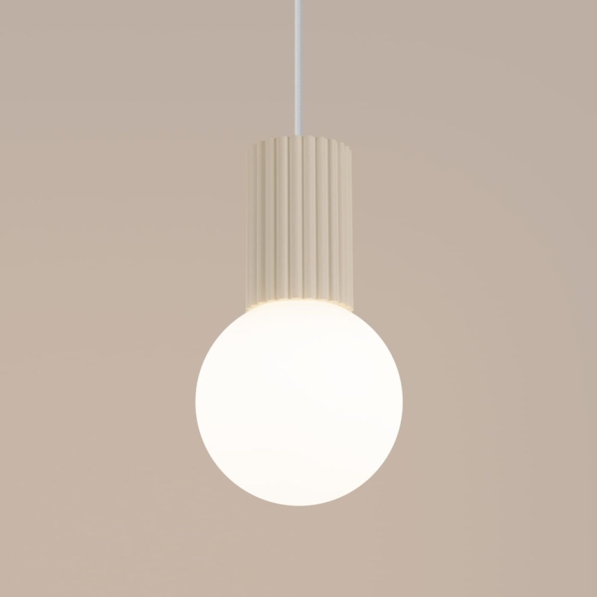 Chandelier on a string HALO 1xG9/8W/230V d. 12 cm creamy
