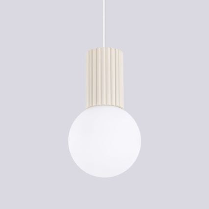 Chandelier on a string HALO 1xG9/8W/230V d. 12 cm creamy
