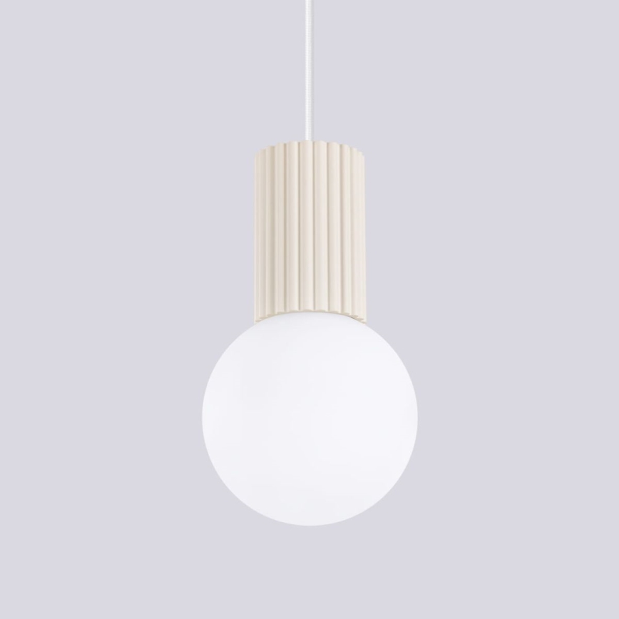 Chandelier on a string HALO 1xG9/8W/230V d. 12 cm creamy