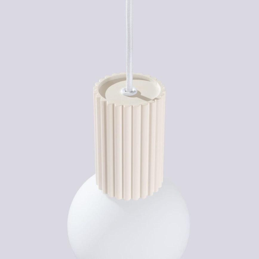 Chandelier on a string HALO 1xG9/8W/230V d. 12 cm creamy