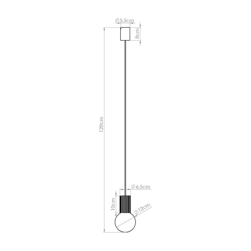 Chandelier on a string HALO 1xG9/8W/230V d. 12 cm creamy