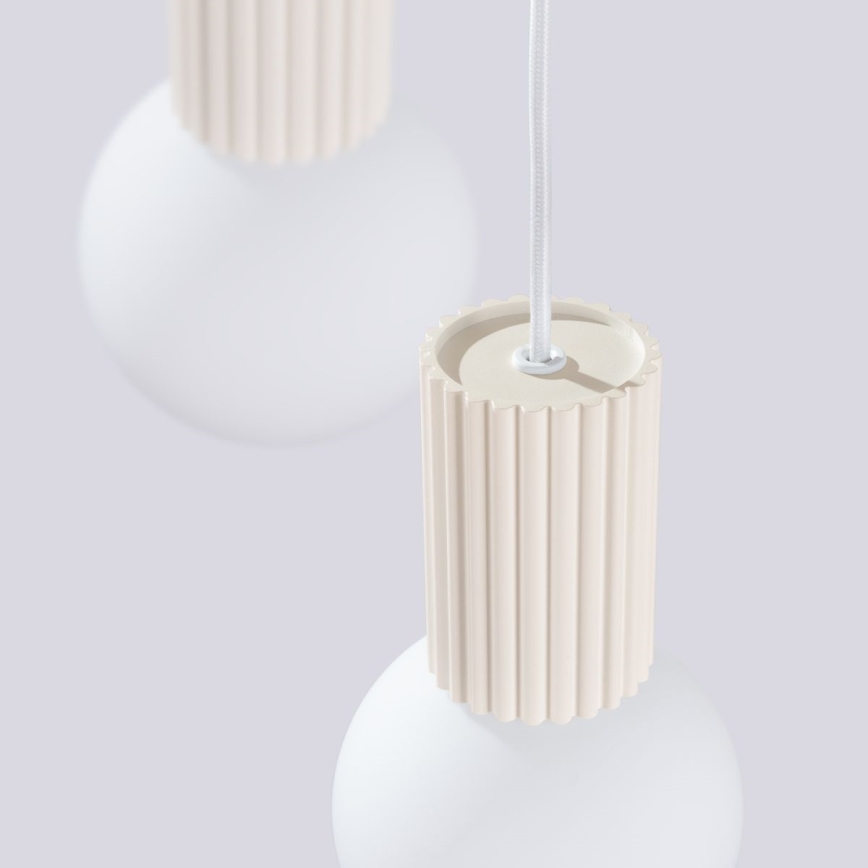 Chandelier on a string HALO 3xG9/8W/230V d. 25 cm creamy