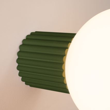 Bathroom wall light HALO 1xG9/8W/230V d. 12 cm IP44 green