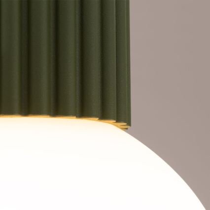 Bathroom ceiling light HALO 1xG9/8W/230V d. 12 cm IP44 green