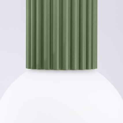 Bathroom ceiling light HALO 1xG9/8W/230V d. 12 cm IP44 green