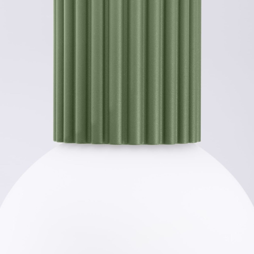Bathroom ceiling light HALO 1xG9/8W/230V d. 12 cm IP44 green