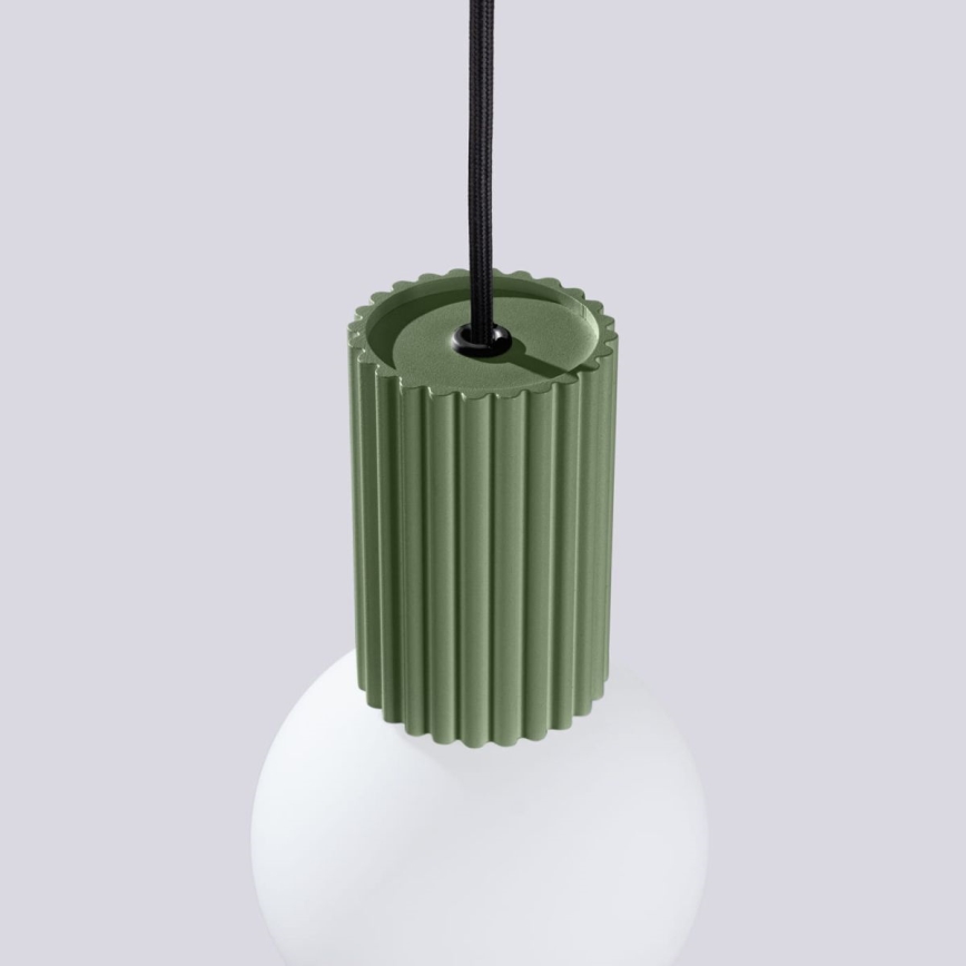 Chandelier on a string HALO 1xG9/8W/230V d. 12 cm green