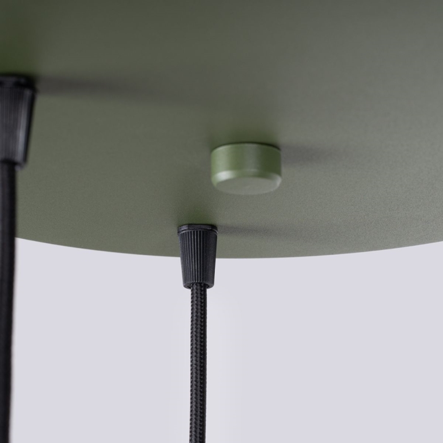 Chandelier on a string HALO 3xG9/8W/230V d. 25 cm green