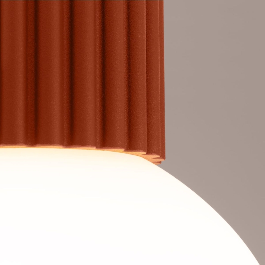 Bathroom ceiling light HALO 1xG9/8W/230V d. 12 cm IP44 orange