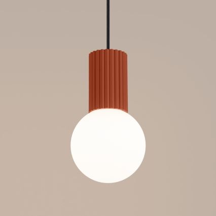 Chandelier on a string HALO 1xG9/8W/230V d. 12 cm orange