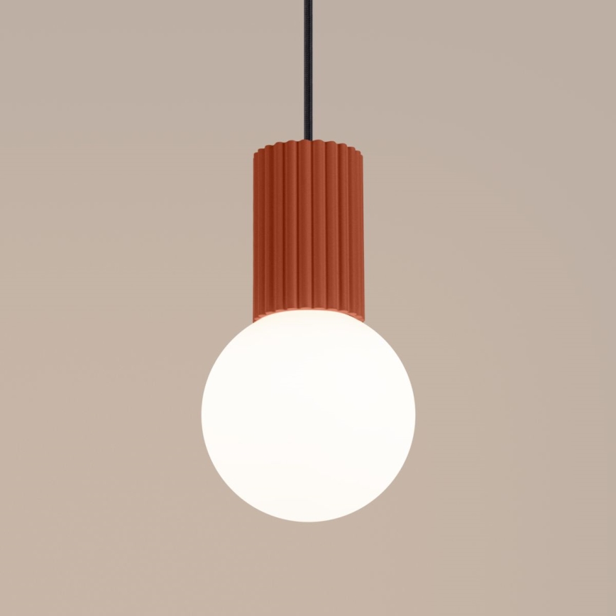 Chandelier on a string HALO 1xG9/8W/230V d. 12 cm orange