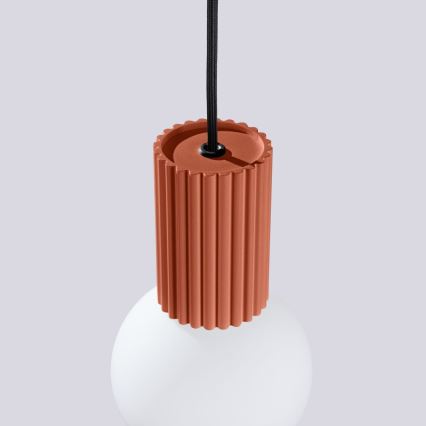 Chandelier on a string HALO 1xG9/8W/230V d. 12 cm orange