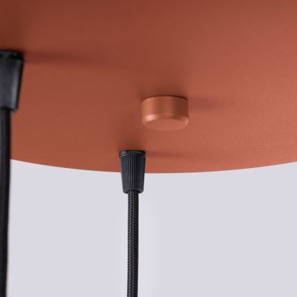 Chandelier on a string HALO 3xG9/8W/230V d. 25 cm orange