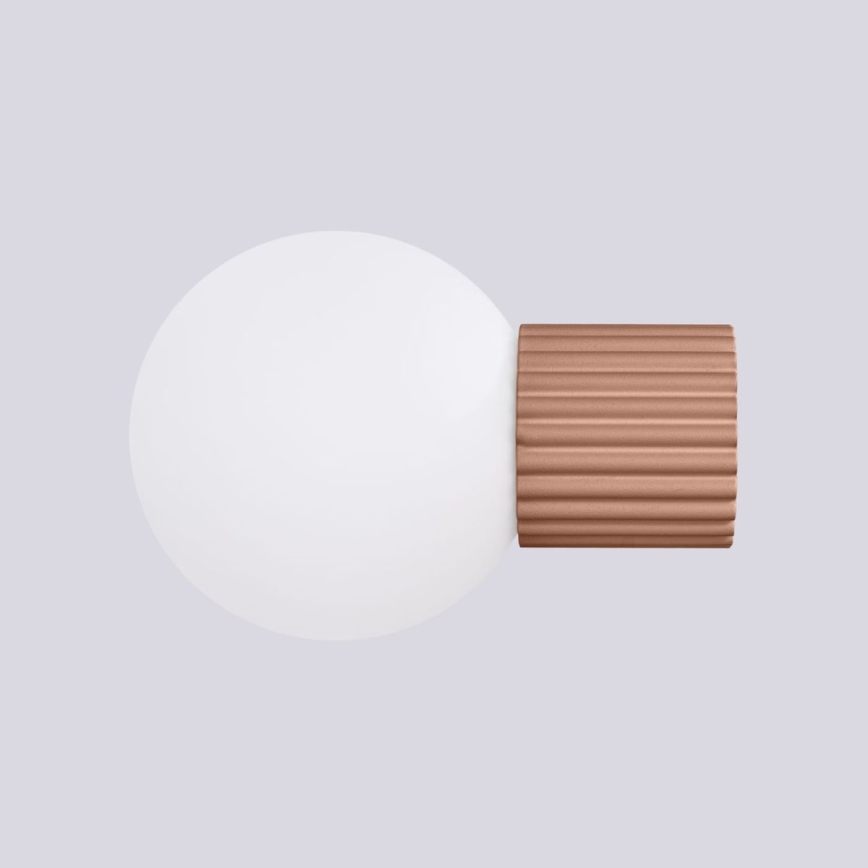 Bathroom wall light HALO 1xG9/8W/230V d. 12 cm IP44 brown