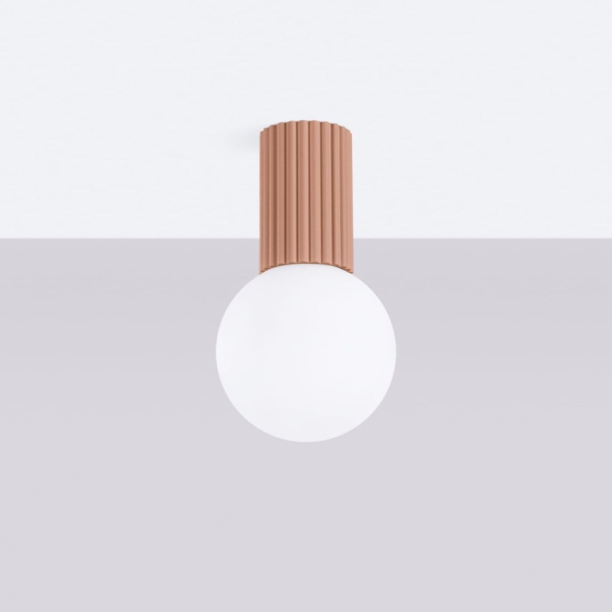 Bathroom ceiling light HALO 1xG9/8W/230V d. 12 cm IP44 brown