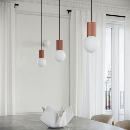 Chandelier on a string HALO 1xG9/8W/230V d. 12 cm brown