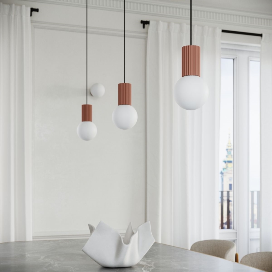Chandelier on a string HALO 1xG9/8W/230V d. 12 cm brown