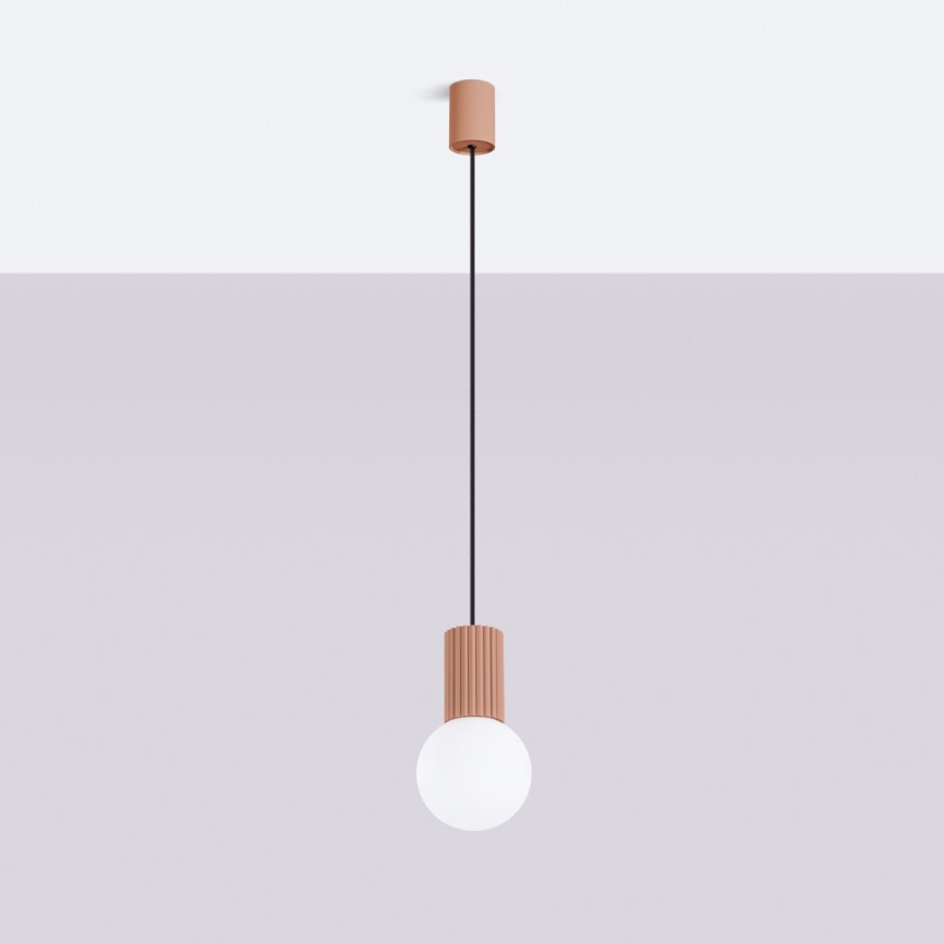 Chandelier on a string HALO 1xG9/8W/230V d. 12 cm brown