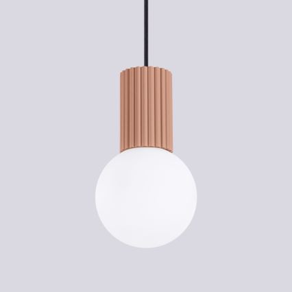 Chandelier on a string HALO 1xG9/8W/230V d. 12 cm brown