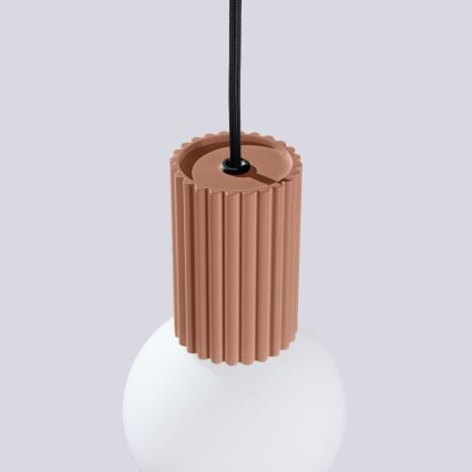 Chandelier on a string HALO 1xG9/8W/230V d. 12 cm brown