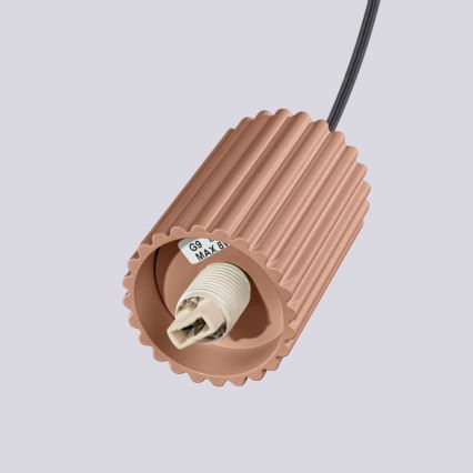 Chandelier on a string HALO 1xG9/8W/230V d. 12 cm brown