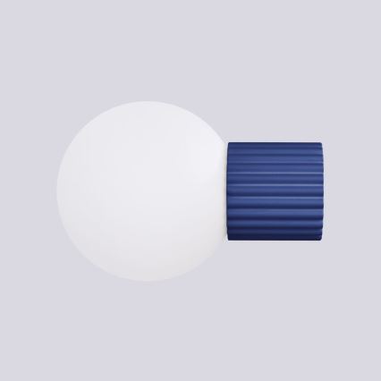 Bathroom wall light HALO 1xG9/8W/230V d. 12 cm IP44 blue