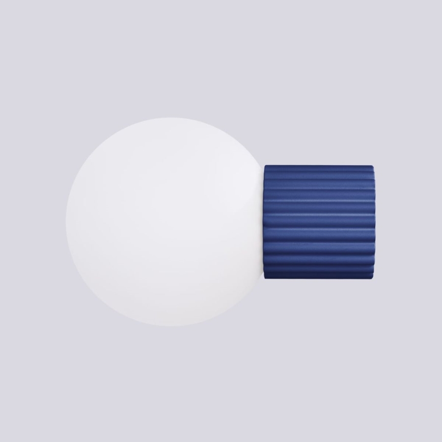 Bathroom wall light HALO 1xG9/8W/230V d. 12 cm IP44 blue