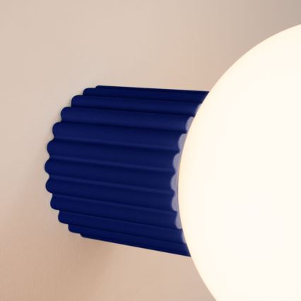 Bathroom wall light HALO 1xG9/8W/230V d. 12 cm IP44 blue