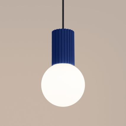 Chandelier on a string HALO 1xG9/8W/230V d. 12 cm blue